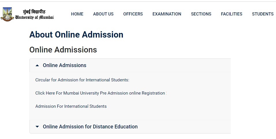 Mumbai University Admission 2021-22 Registration Form Last Date - mum.digitaluniversity.ac 2021-22