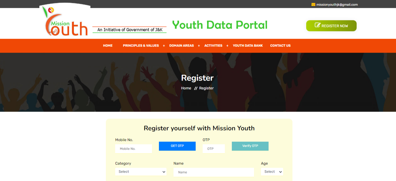 Mission Youth J&K Registration